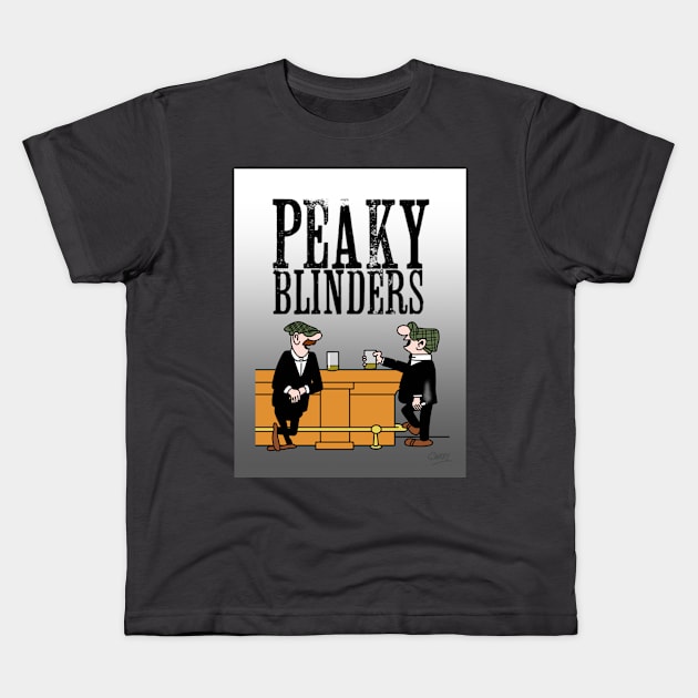 Peaky Blinders Kids T-Shirt by GarryDeanArt